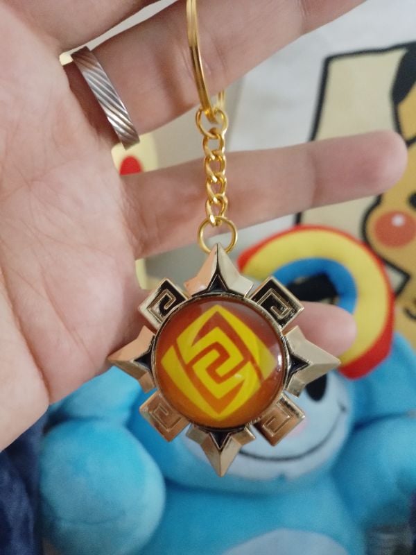 Llavero Genshin Impact - Vision Geo De Natlan