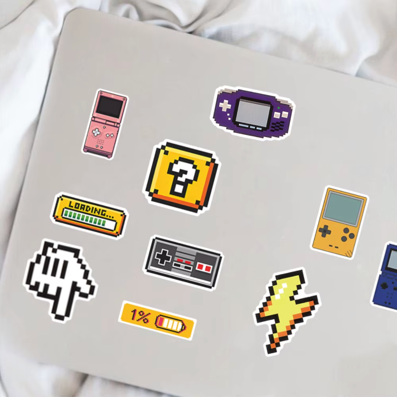 Pack de 25 stickers Gaming Retro