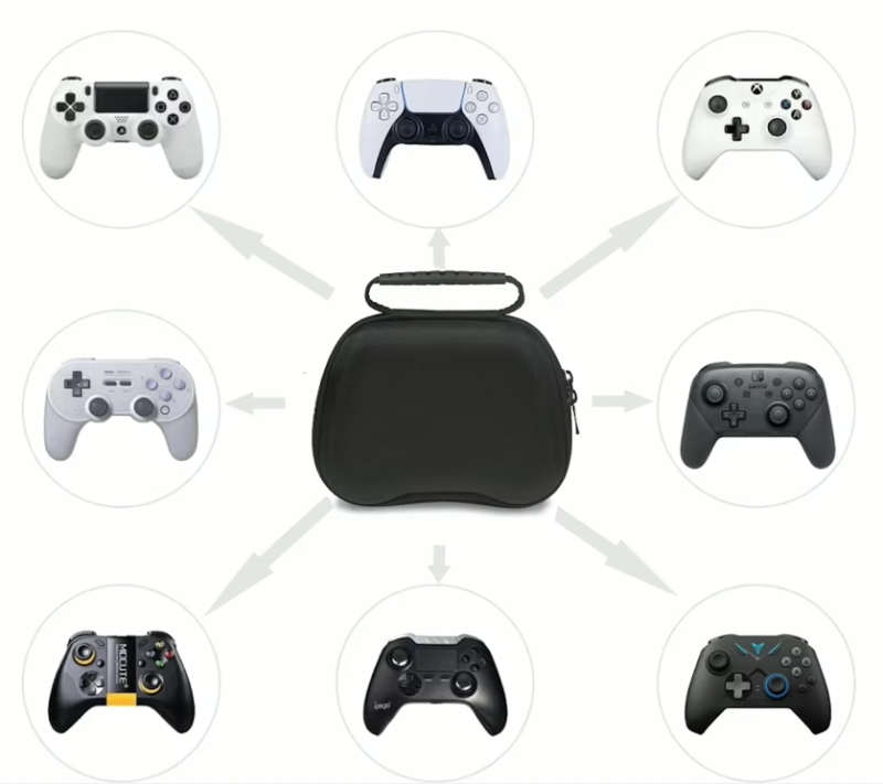 Estuche Universal para Controles de Consolas PS5/PS4/XBOX/SWITCH Color Negro
