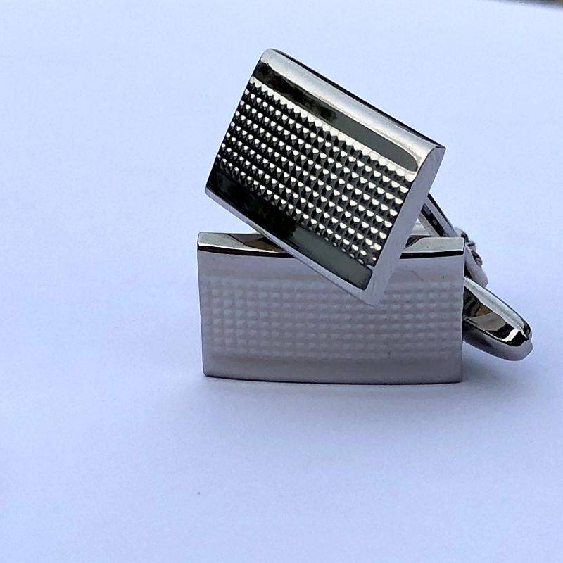 Rectangle Textured Cufflinks