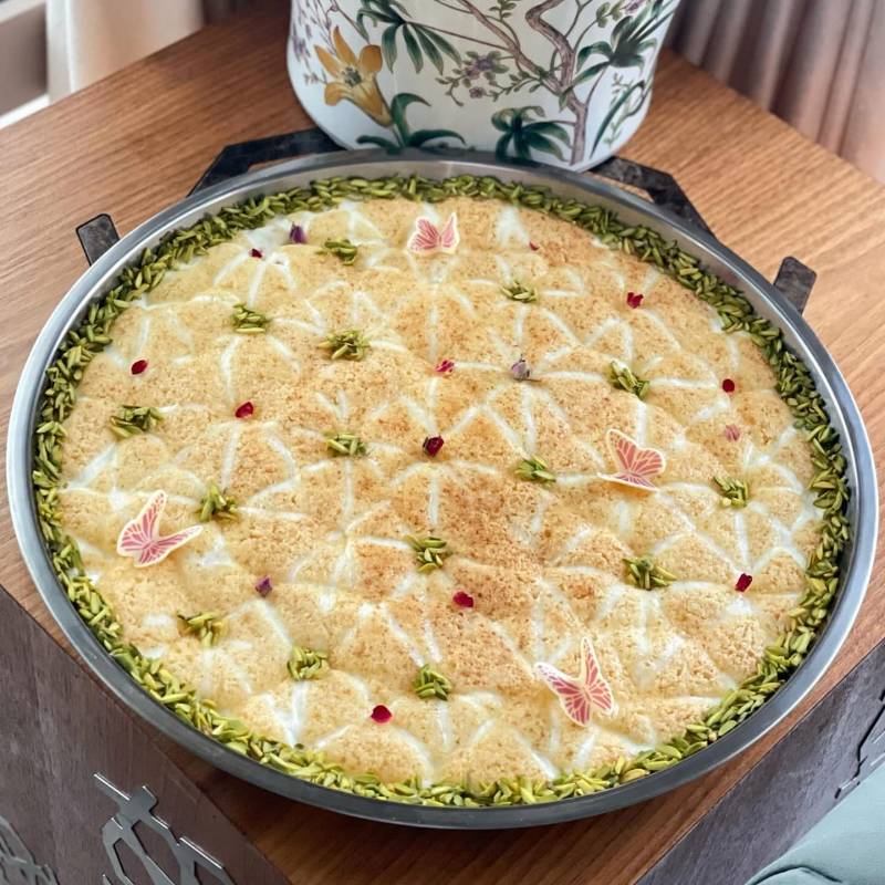 بسبوسة بالقشطة