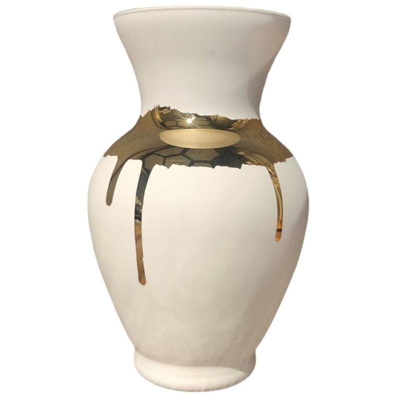 (TPM-1634) White & Black Vase M 16-11