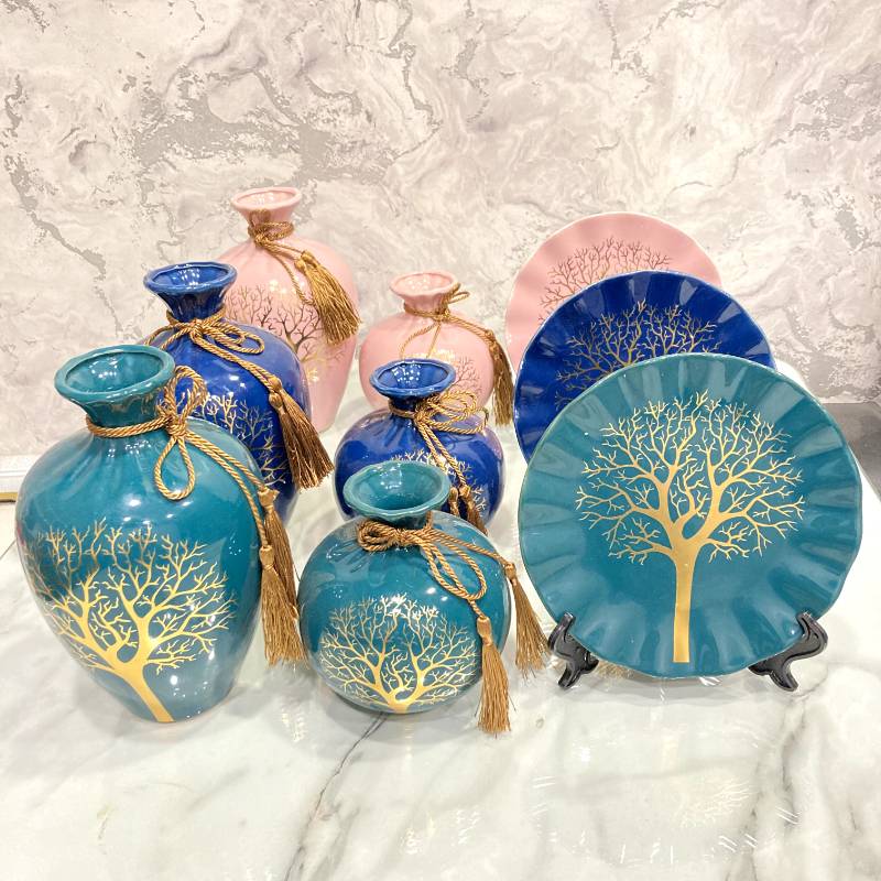 (TPM-160) Vase 3Pcs Ceramic Set