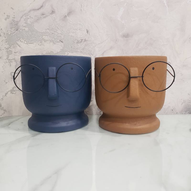 (TPM-090) Glasses Vase (Gr+O+B) L