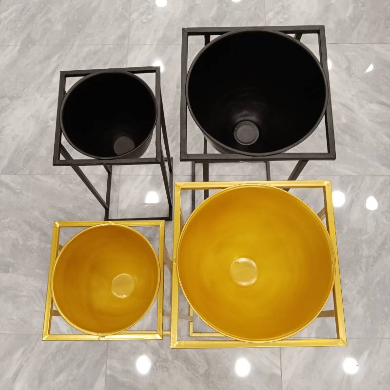 (TPM-592) Plant jar Matel Base 3