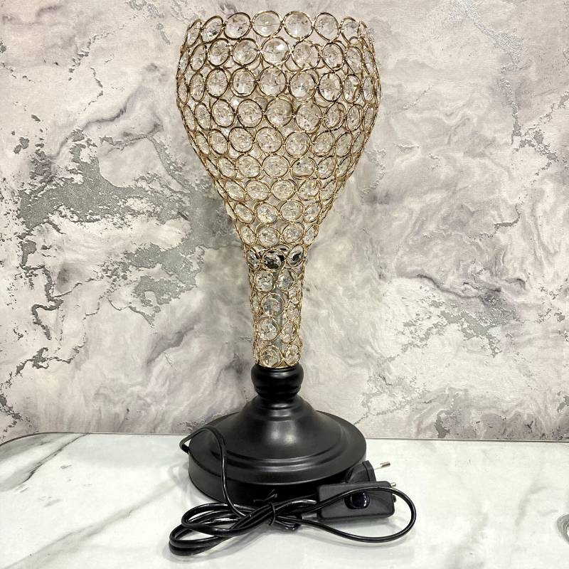 (TPM-218) Crystal Lamp Led Golden