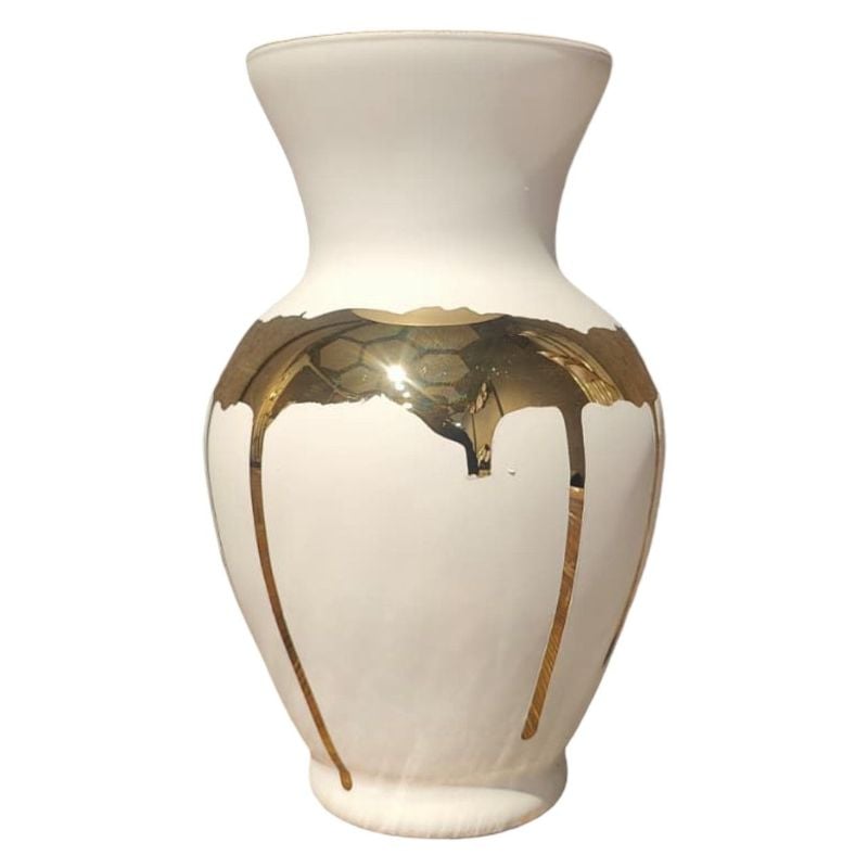 (TPM-1632) White & Black Vase S 16-10