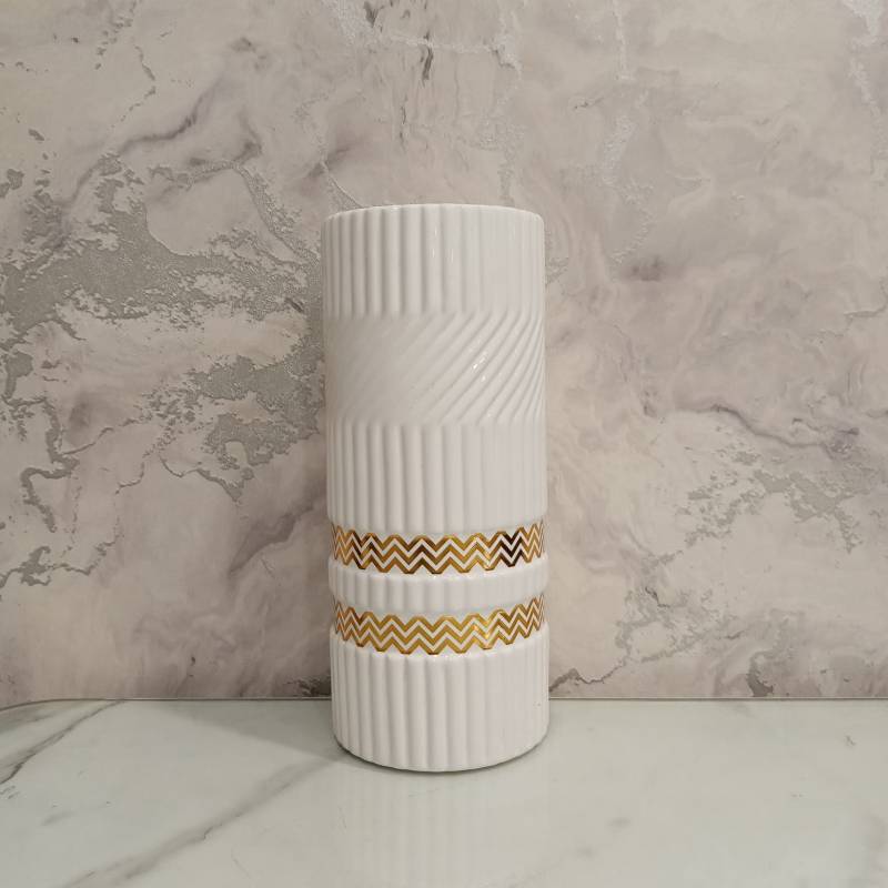 (TPM-437) White Vase 4 Size- M