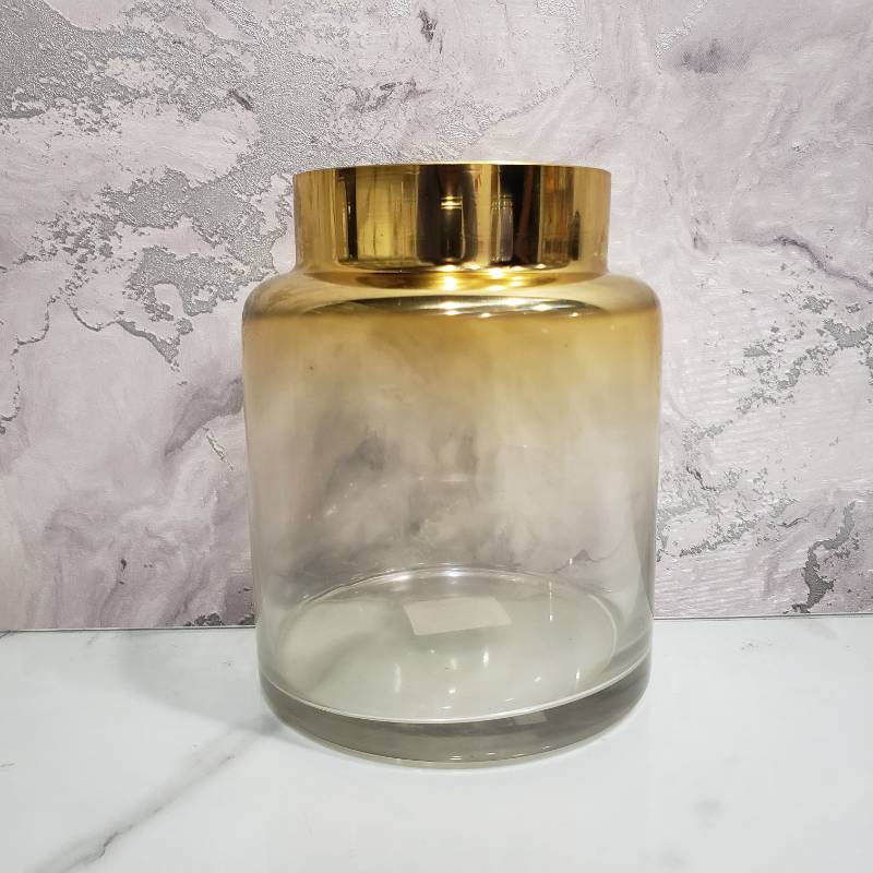 (TPM-059) Gold Top Vase