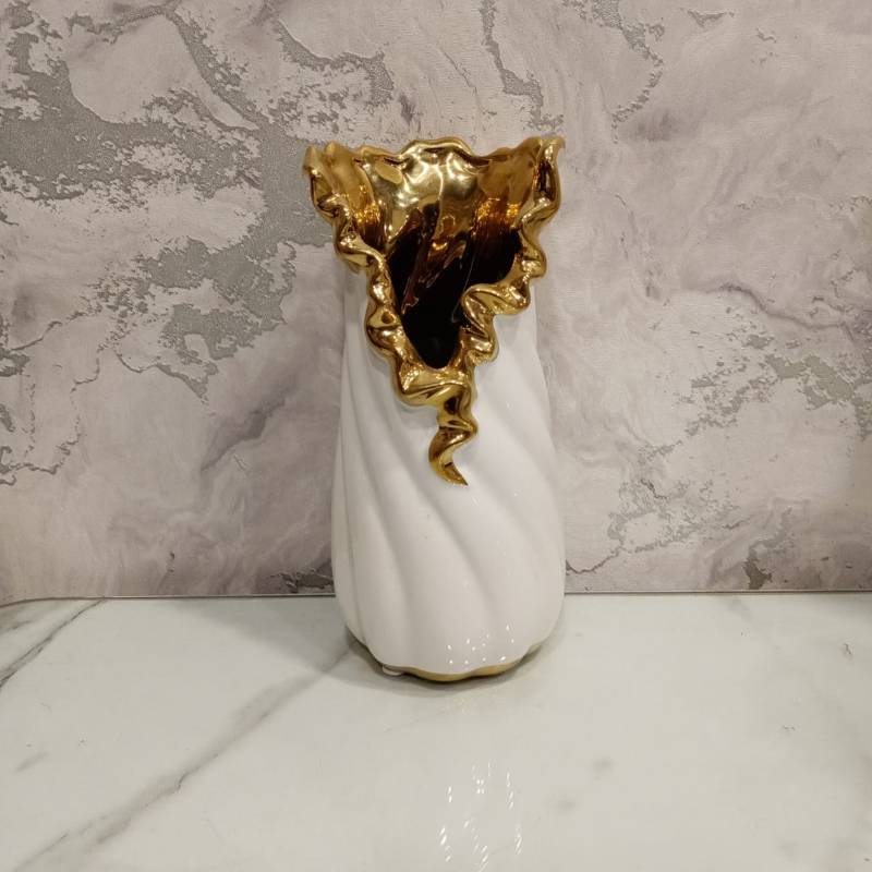 (TPM-454) White Vase 10 Size- L
