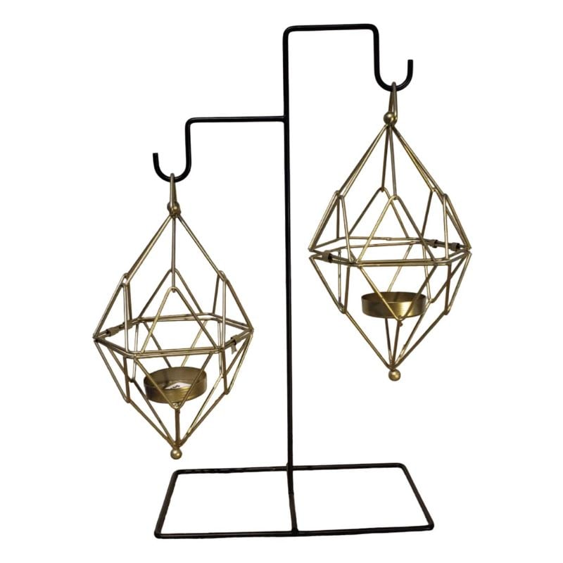 (TPM-1465) 1 Piece Double Hanging Candle Stand