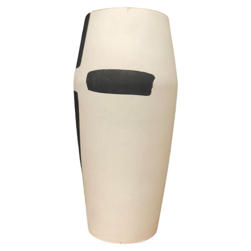 (TPM-2031) Black & White Vase Large