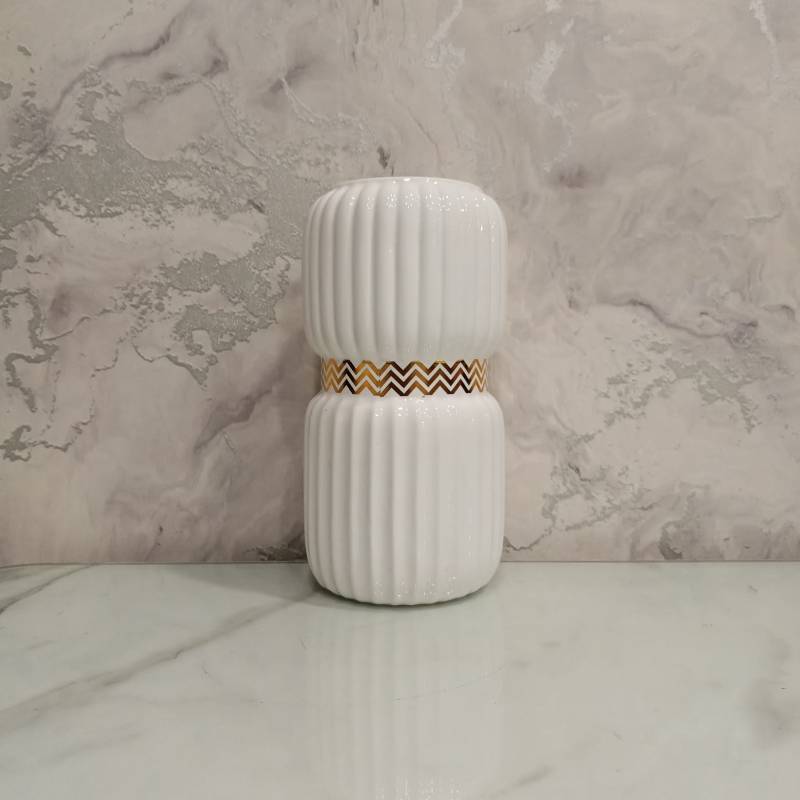 (TPM-427) White Vase 1 Size- S