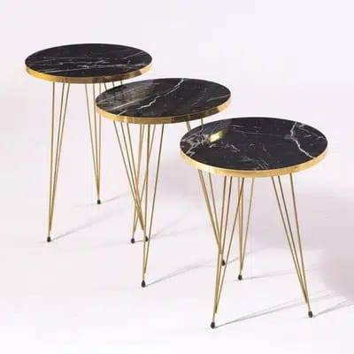 (TPM-238) Wood Table 3Pcs Set