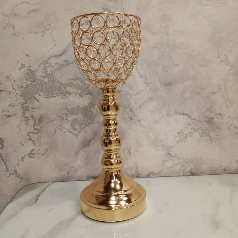 (TPM-537) Crystel Candle Stand 8