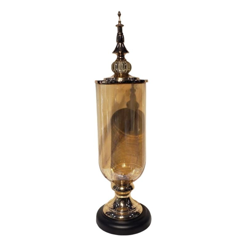 (TPM-644) Black Base Glass Candy Large