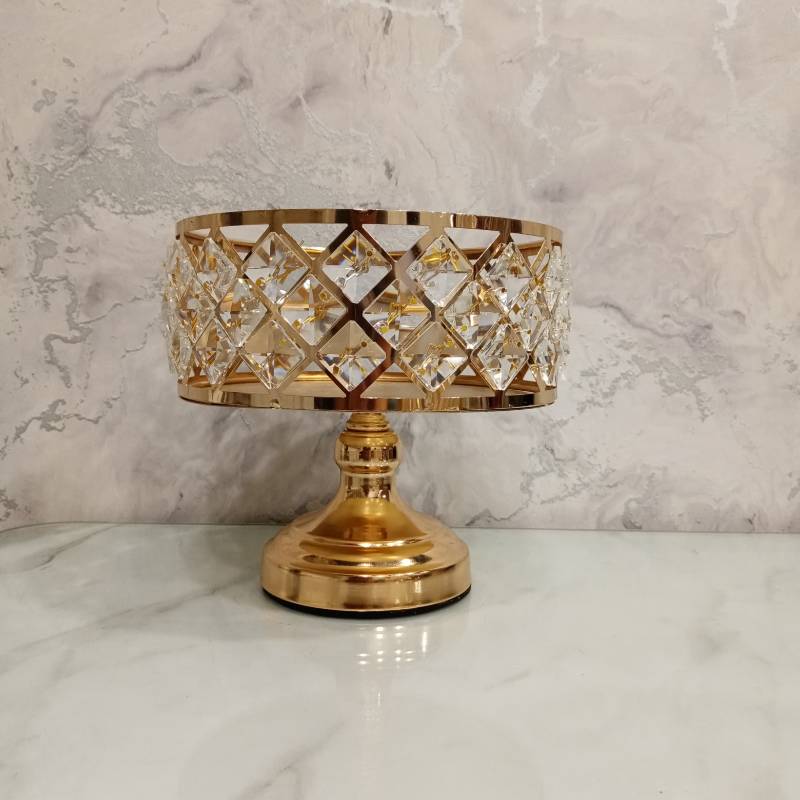 (TPM-130) Square Crystal Bowl Stand