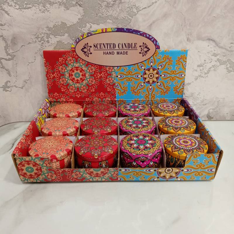 (TPM-568) Turkish Metal Box Candle