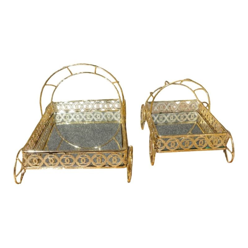 (TPM-1552) 1 Piece Dish Platter Golden 2