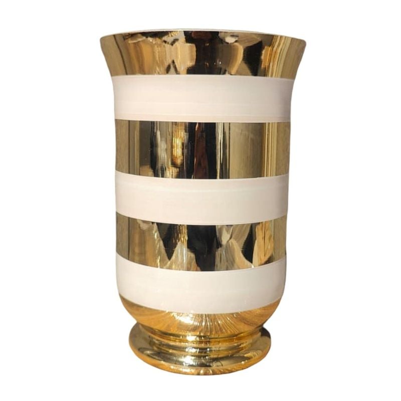 (TPM-1621) Vase White & Black 16 - 1