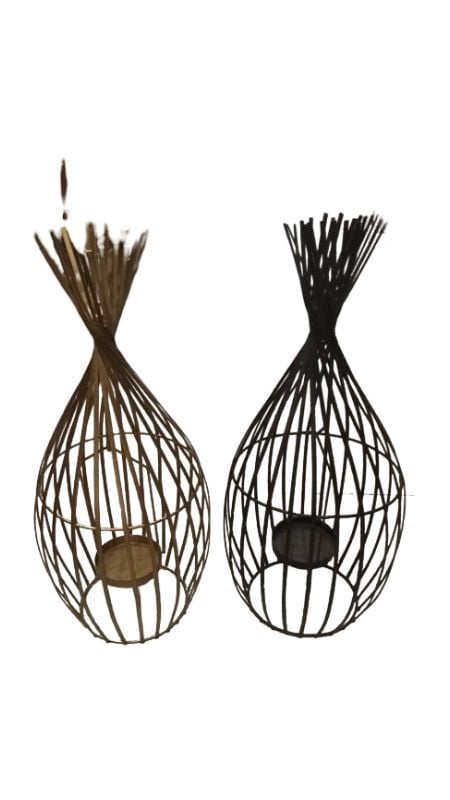 (TPM-256) Standing Cage Candle Stand L