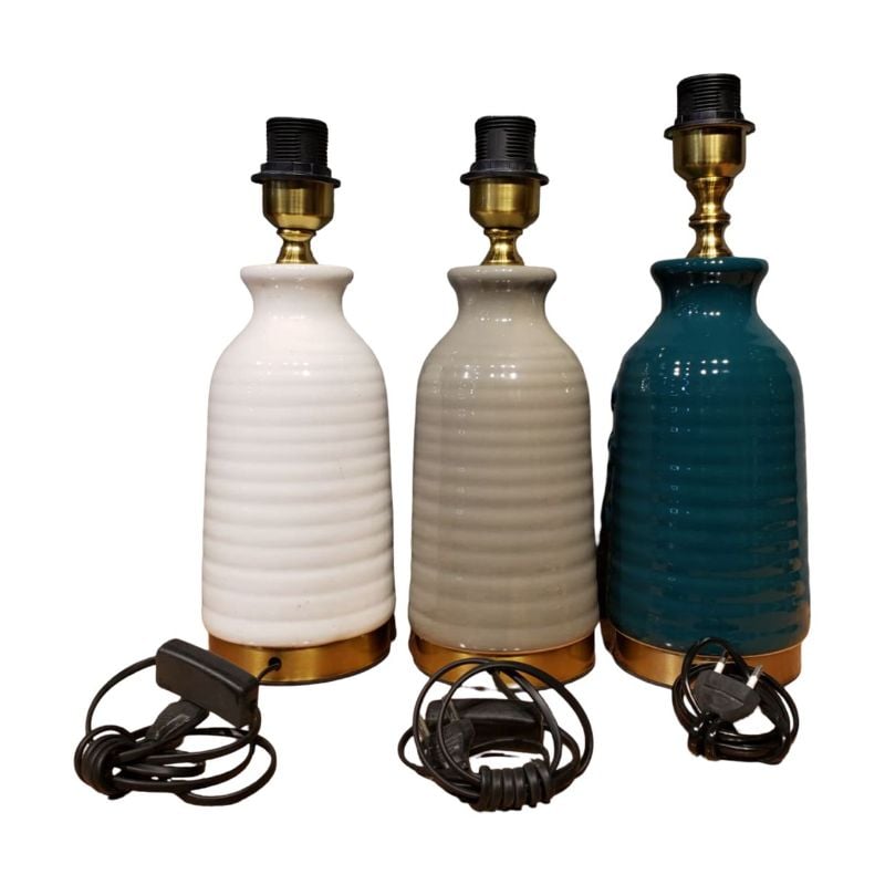 (TPM-1441-A) Ceramic Lamp Large W/O Shade(Each Piece)