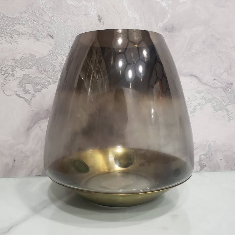 (TPM-077) Metal Brass Vase L