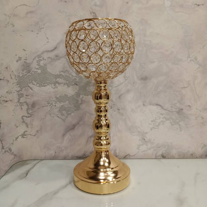 (TPM-539) Crystel Candle Stand 10