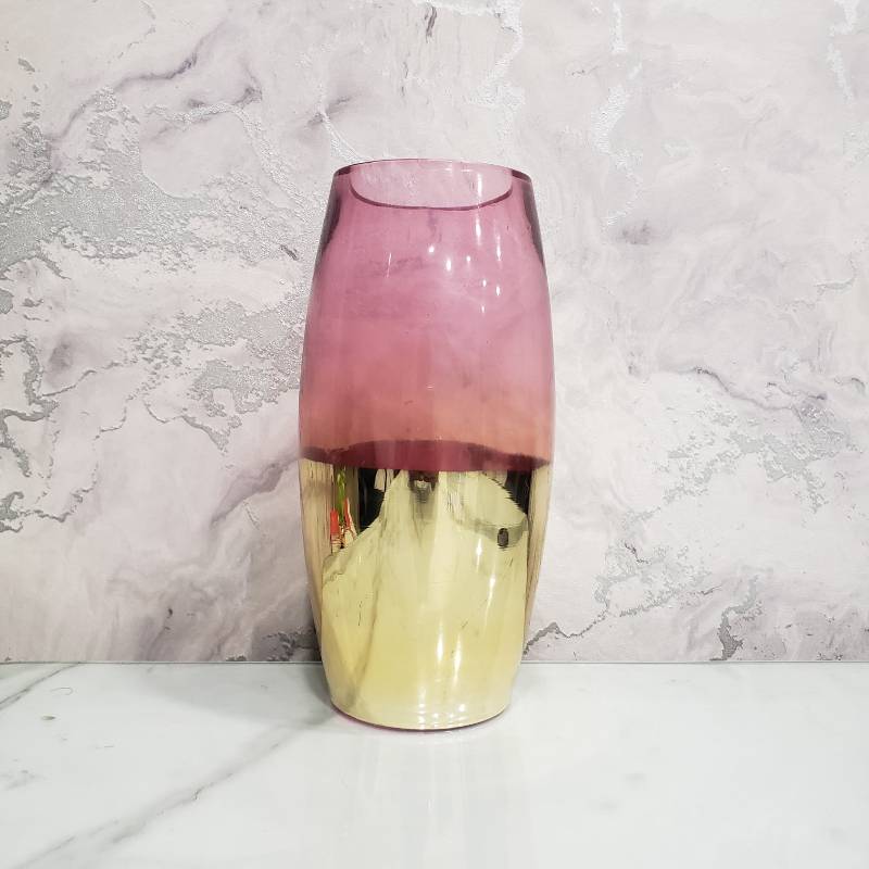 (TPM-056) Pink Gold Vase