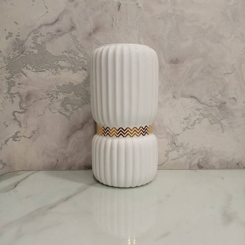 (TPM-428) White Vase 1 Size- M
