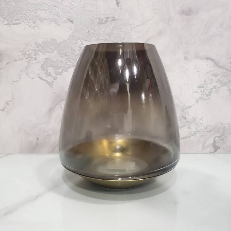 (TPM-076) Metal Brass Vase S