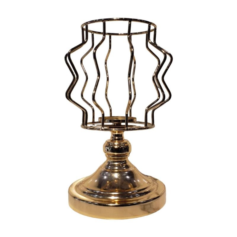 (TPM-671) Golden Medium Candle Stand