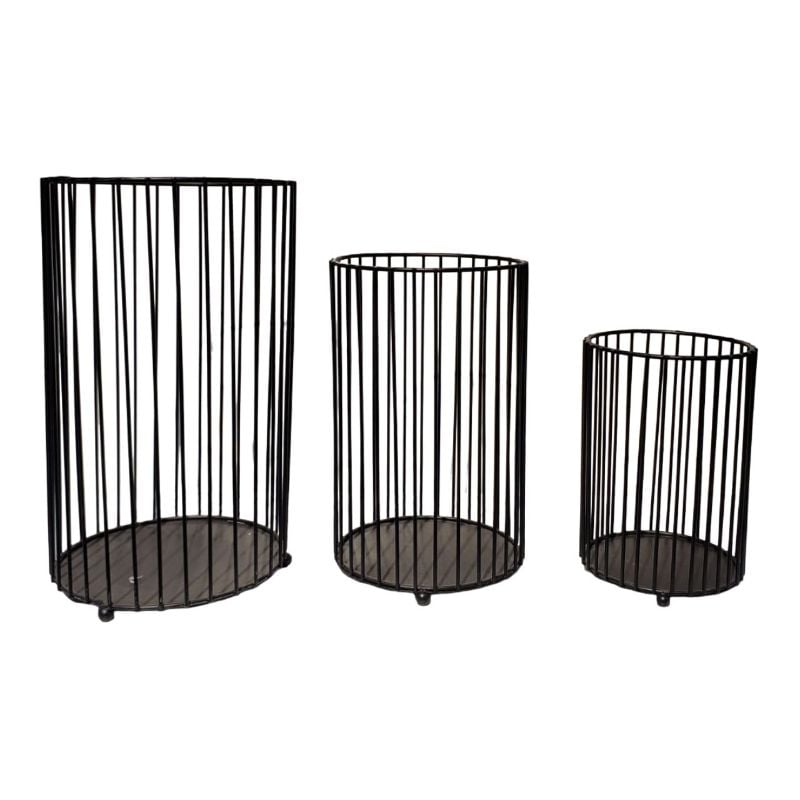 (TPM-658) Cage Set 3 Pcs w/o plants
