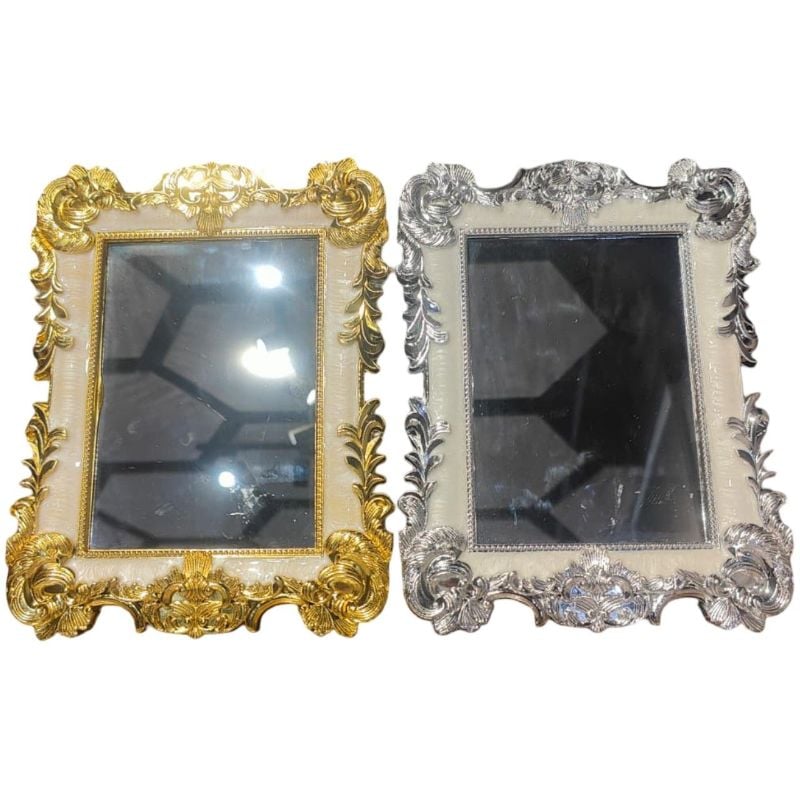 (TPM-1528) 1 Piece Pic & Mirror Frame Silver & Gold