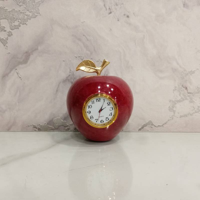 (TPM-416) Marble Apple Clock-S Size