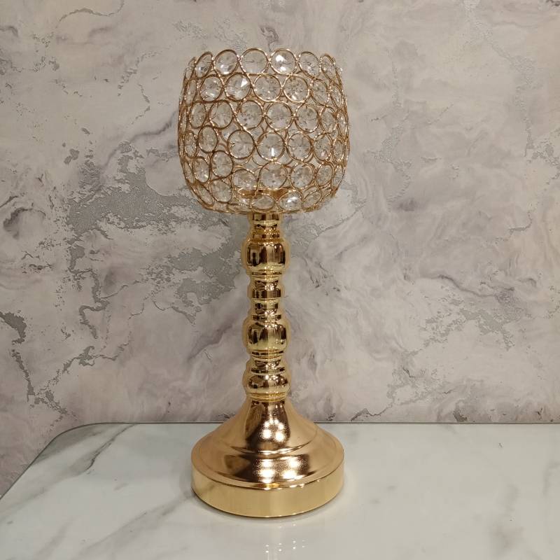 (TPM-538) Crystel Candle Stand 9