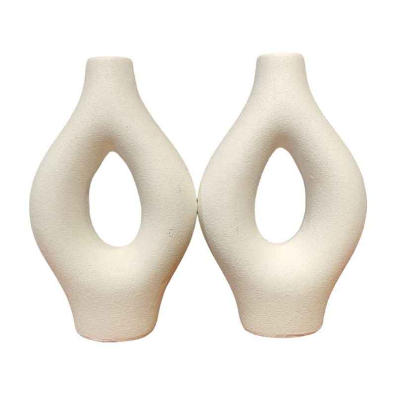 (TPM-1522) White Series Vase 3-27