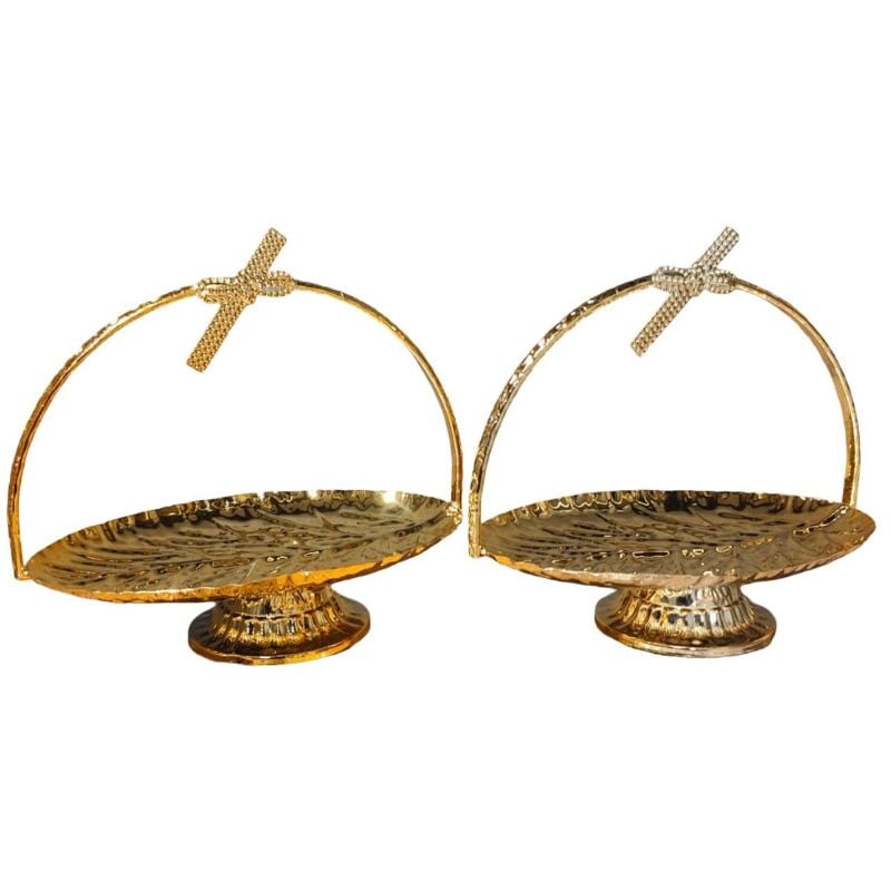 (TPM-1551) 1 Piece Dish Platter Golden 1