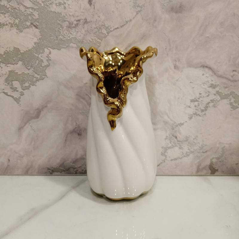 (TPM-453) White Vase 10 Size- S