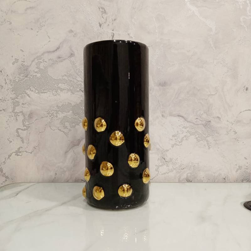(TPM-012) Black Gold Dotted Candy M