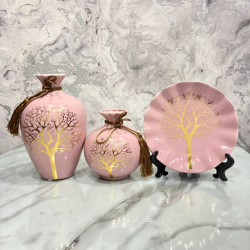 (TPM-160) Vase 3Pcs Ceramic Set