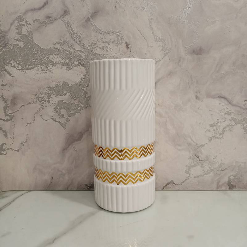 (TPM-436) White Vase 4 Size- S
