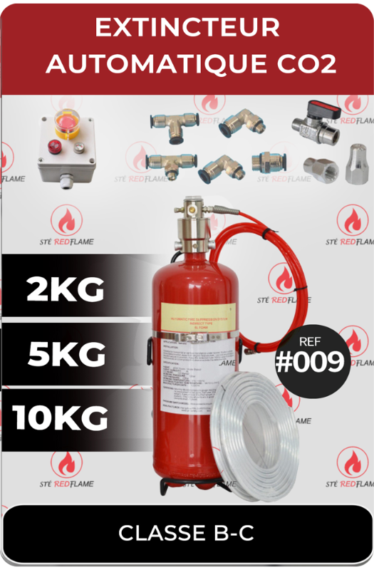 Systéme D’extinction Automatique à CO2 2 KG , 5 KG , 10 KG