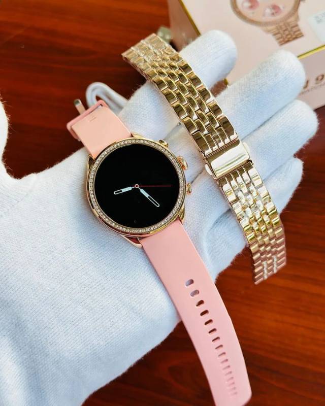 FOSSIL GENERATION 9, DIAMOND EDITION WITH DIAMOND BELT 44mm ROUND DIAL, BLUTOOTH CALLING SMARTWATCH*