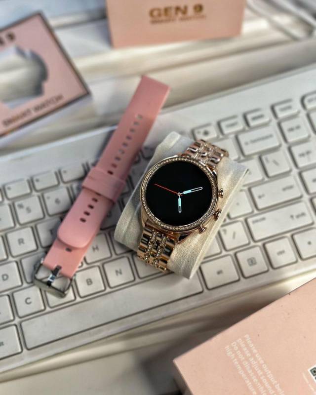 FOSSIL GENERATION 9, DIAMOND EDITION WITH DIAMOND BELT 44mm ROUND DIAL, BLUTOOTH CALLING SMARTWATCH*