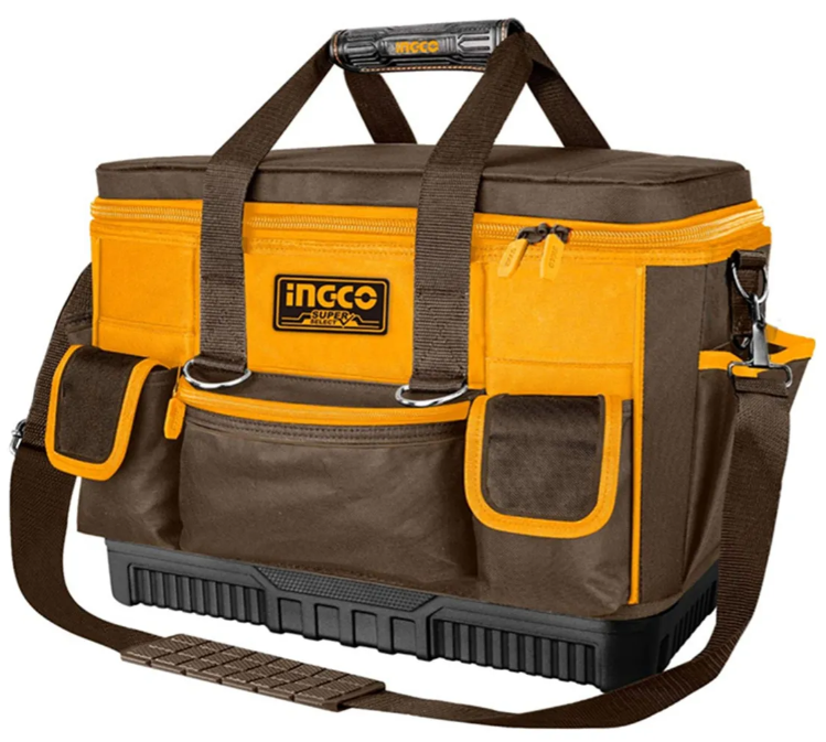 Bolso Porta Herramienta 16" C/estructura + Bolsillos Externos - Industrial - HTBG10