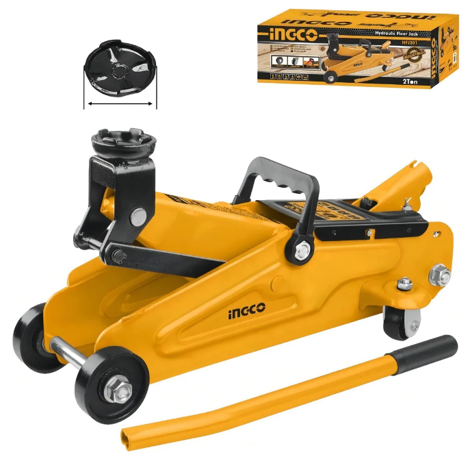 Gato Hidráulico Tipo Carro 2Ton Ingco - HFJ201