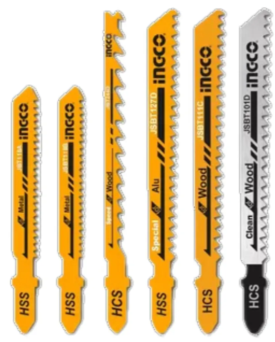 Set Juego Hojas Sierra Caladora Super Ingco - Madera+Metal+Alum X20 Un - JSBT2001