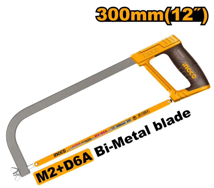 Arco Sierra Ingco Metalico Fijo 300Mm(12") Mango Anatomico - Hhfs3068