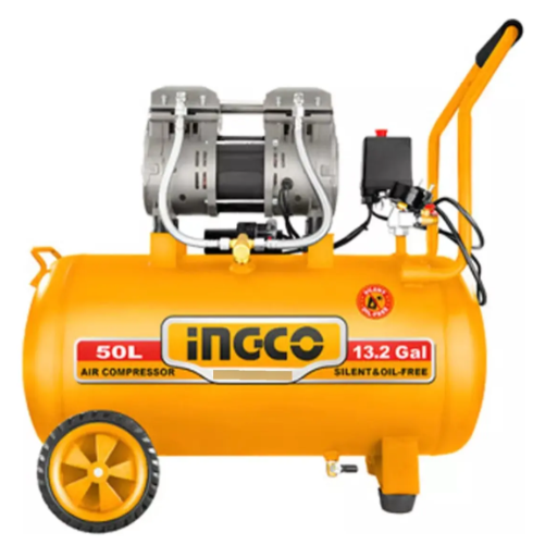 Compresor De Aire Super Ingco 1.2Kw(1.6Hp) 50L Motor Sin Aceite IG-ACS112501-4